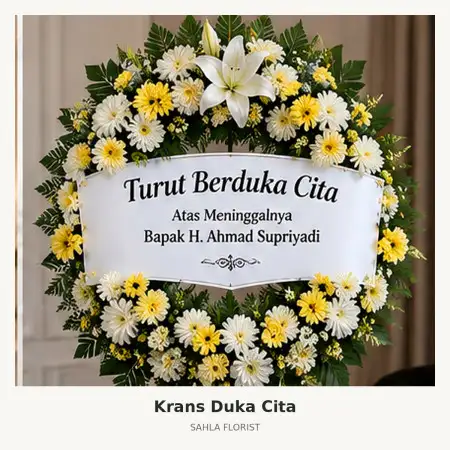 Krans Bunga Duka Pekayon